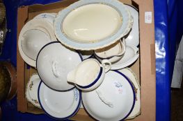 BOX CONTAINING CERAMIC ITEMS, KITCHEN SERVING DISHES ETC