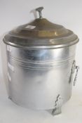 METAL COAL SCUTTLE AND COVER