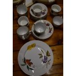 DINNER WARES BY ROYAL WORCESTER IN THE EVESHAM PATTERN