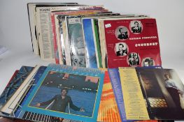 BOX CONTAINING LPS, MAINLY POP MUSIC