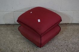 UPHOLSTERED FOOT STOOL/OTTOMAN, APPROX 43CM SQUARE