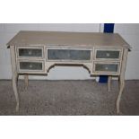 PAINTED WOOD DRESSING TABLE, LENGTH APPROX 120CM