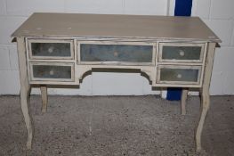 PAINTED WOOD DRESSING TABLE, LENGTH APPROX 120CM