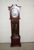 MODERN "GRANDMOTHER" CLOCK BY C WOOD & SON, 31-DAY MOVEMENT WITH ROMAN CHAPTER RING, APPROX HEIGHT