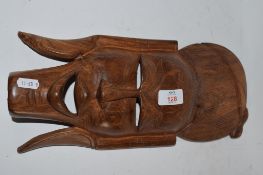 WOODEN AFRICAN MASK