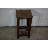 SMALL JOINTED WOODEN STOOL, APPROX 30CM SQUARE