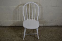 PAINTED PINE KITCHEN CHAIR, HEIGHT APPROX 88CM