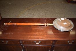 SMALL EARLY 20TH CENTURY CANE SEATED STOOL, WIDTH APPROX 54CM