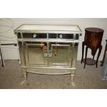 MIRRORED FINISH SIDE CABINET, WIDTH APPROX 97CM