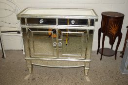 MIRRORED FINISH SIDE CABINET, WIDTH APPROX 97CM