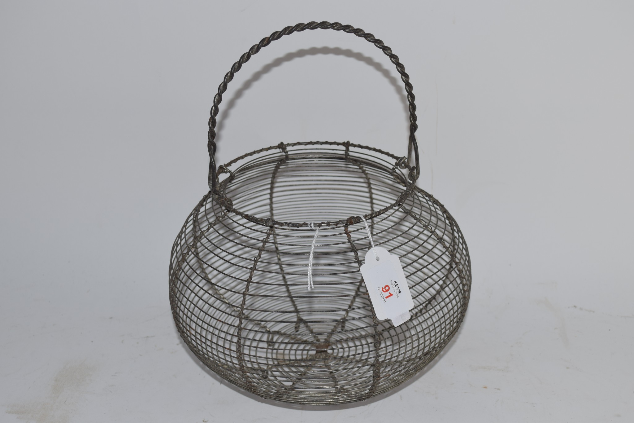 SMALL WIRE WORK BASKET
