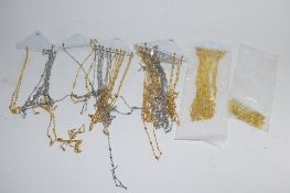 PLASTIC BAG CONTAINING COSTUME JEWELLERY