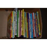BOX CONTAINING 1970S AND EARLY 2000S CHILDREN'S ANNUALS INCLUDING JACK AND JILL, BEANO, BLUE PETER