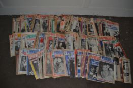 BOX CONTAINING LARGE QUANTITY OF PRIVATE EYE MAGAZINES CIRCA 1980S AND 1990S