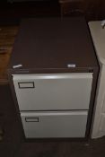 TWO-DRAWER METAL FILING CABINET BY VICKERS