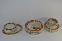 PART DINNER SET BY STONEHENGE FOR MIDWINTER ENGLAND