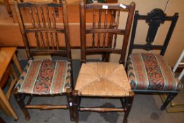 THREE 20TH CENTURY CHAIRS