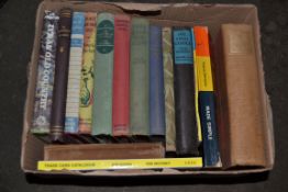 SMALL BOX OF MAINLY HARDBACK BOOKS TO INCLUDE "PEACE BREAKS OUT" BY ANGELA THIRKELL ETC