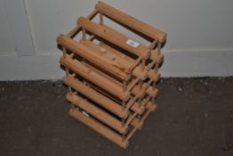 SMALL PINE WINE RACK