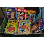 BOX OF CIRCA 1980 CHILDREN'S ANNUALS TO INCLUDE PIPPIN, GRANGE HILL ETC