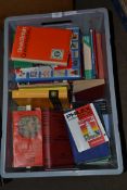 BOX CONTAINING MIXED BOOKS STAMP RELATED INCLUDING GREAT BRITAIN, QUEEN VICTORIA, THE STAMP ATLAS