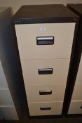 FOUR DRAWER FILING CABINET BY SILVERLINE, 132CM HIGH