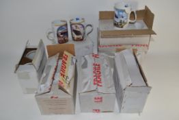 QUANTITY OF BOXED DAVENPORT POTTERY MUGS FROM LIMITED EDITION SERIES TO INCLUDE THE READING AND
