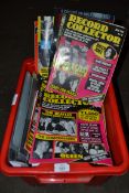 BOX CONTAINING CIRCA 1990S RECORD COLLECTOR MAGAZINES