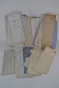 CIRCA LATE19TH/EARLY 20TH CENTURY LEGAL DOCUMENTS, DEEDS ETC