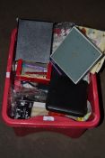 BOX CONTAINING MIXED SUNDRIES, MAINLY TABLE DECORATIONS ETC