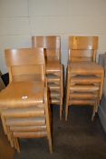 GROUP OF 15 MID-2OTH CENTURY STACKABLE CHILDREN'S SCHOOL CHAIRS