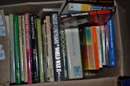 BOX OF MIXED BOOKS, COOKERY AND SPORT INTEREST