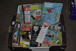 BOX OF GOLFING MAGAZINE CIRCA 1970S