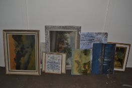 BOX CONTAINING FRAMED PRINTS TO FRANZ JACOBS ETC