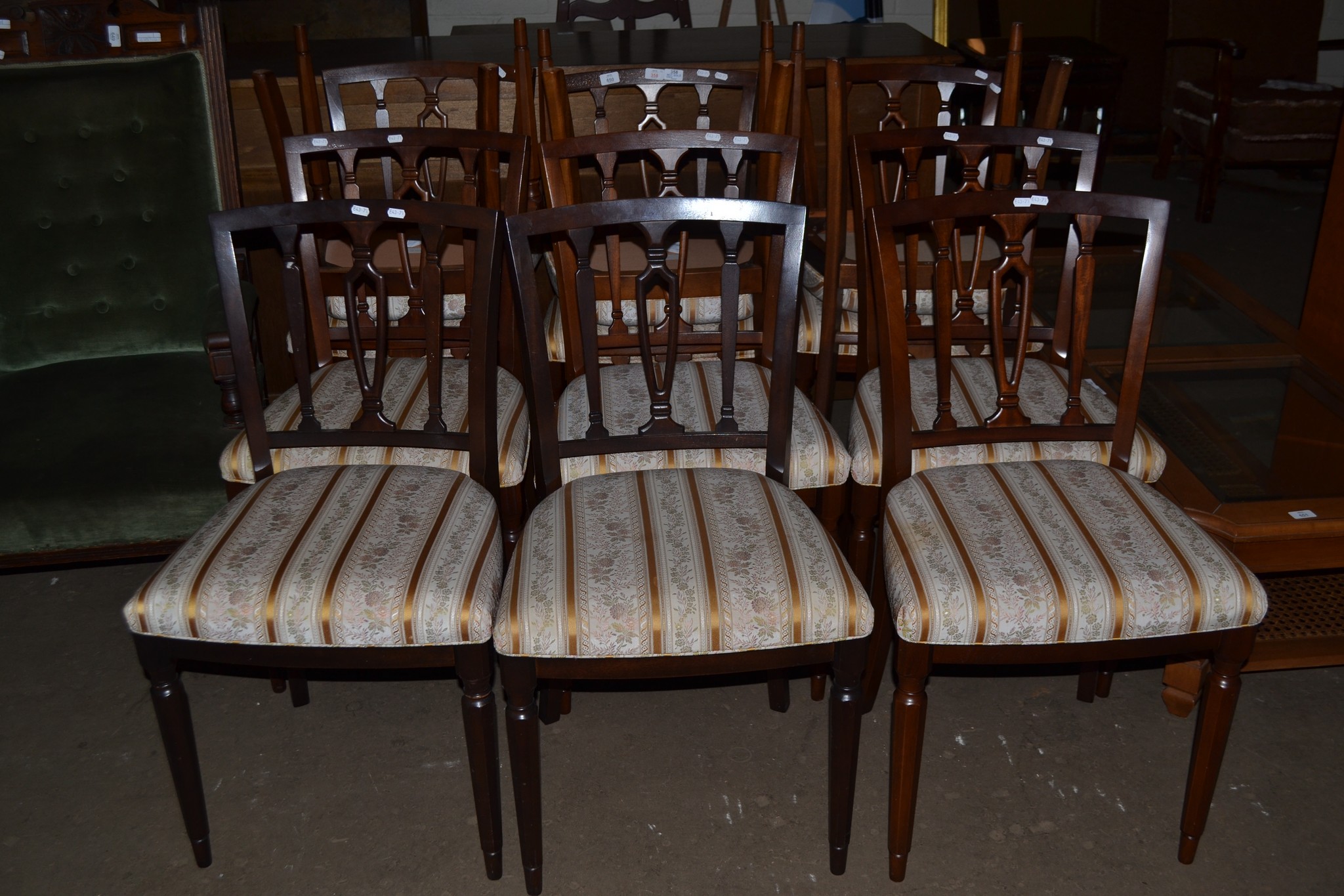 SET OF 12 CHAIRS