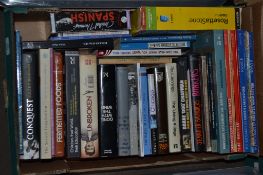 BOX OF MIXED BOOKS TO INCLUDE THE LIVING VILLAGE, UNBROKEN, GONE WITH THE WIND ETC