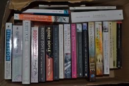 BOX OF MIXED BOOKS TO INCLUDE VARIOUS BY HELEN DUNMORE, RODDY DOYLE ETC