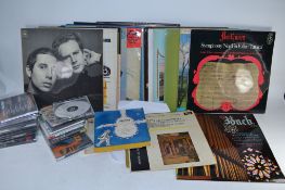 BOX CONTAINING LPS AND CDS, TO INCLUDE BEETHOVEN, SCHUBERT, JAMES GALWAY ETC