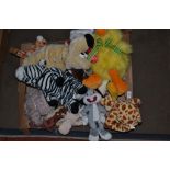 TRAY CONTAINING SOFT TOYS