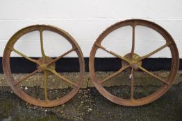 PR LARGE CAST IRON WHEELS W 83 CM