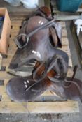 3 X HORSE SADDLES