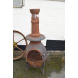 CHIMINEA / FIRE PIT, H 135 CM