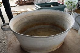 GALVANISED TUB PLANTER