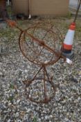 SMALL METAL ARMILLARY H 170 CM