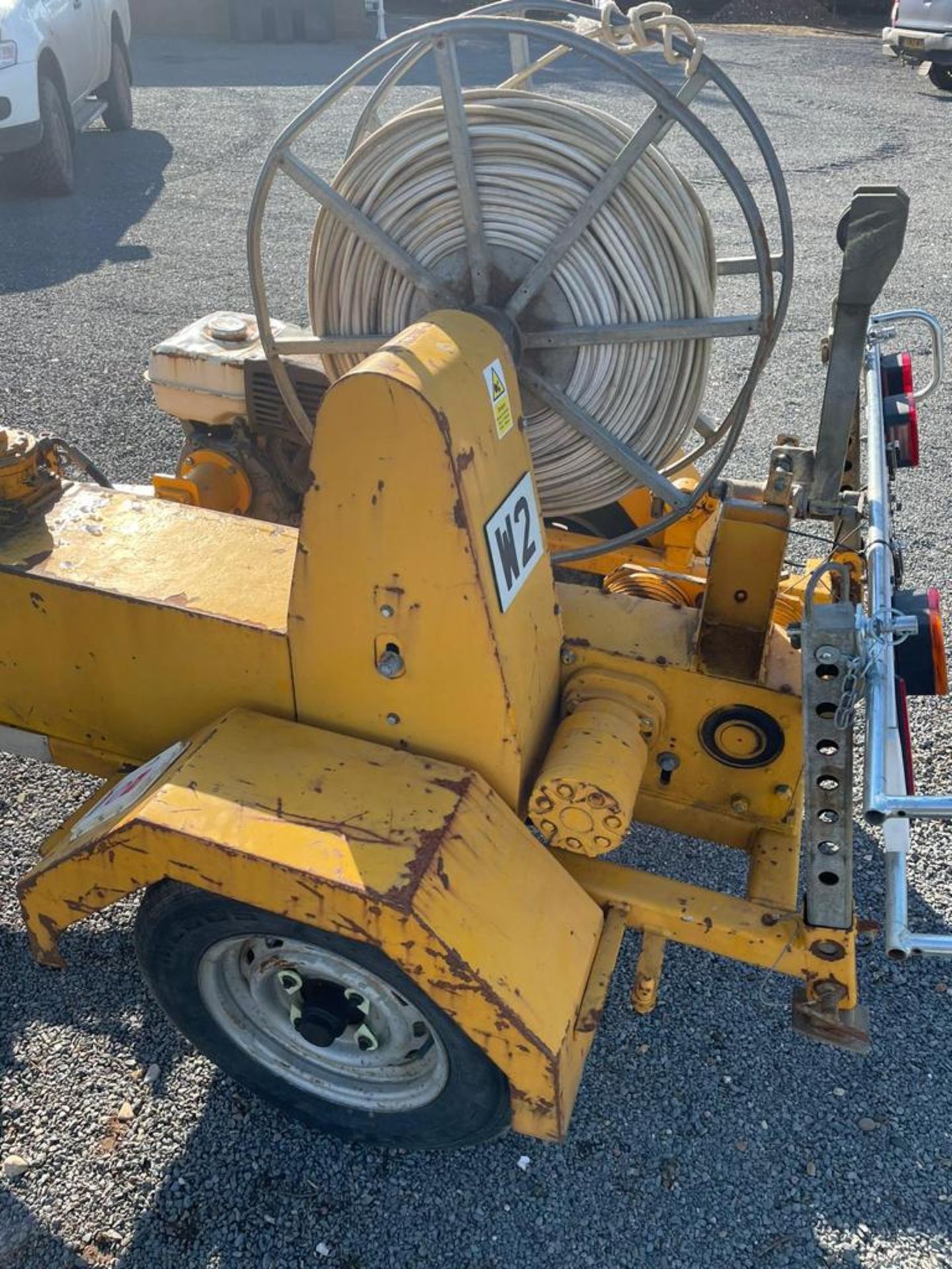 Cable drum puller w/hydraulic power pack - Image 4 of 4