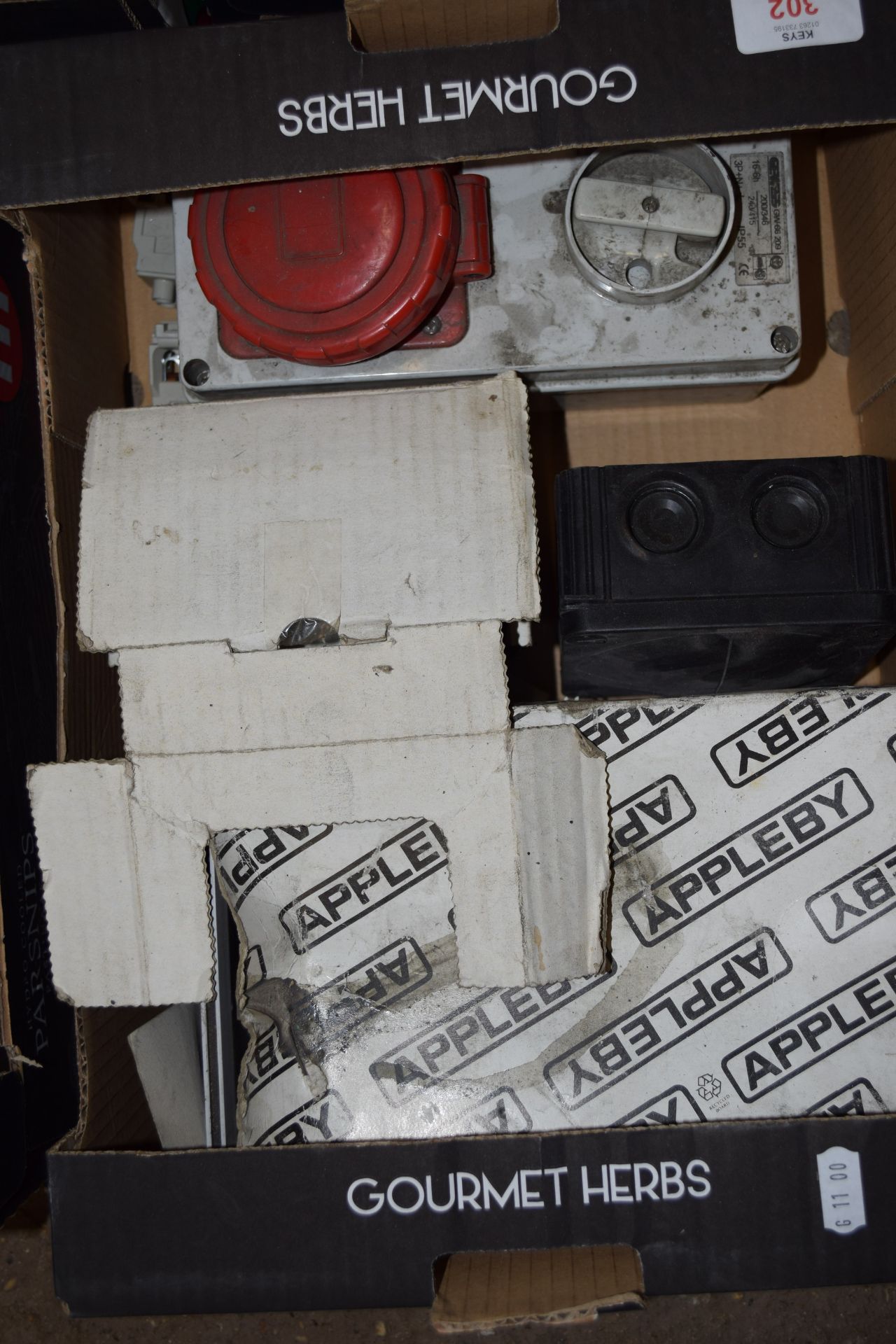 Box of electrical components