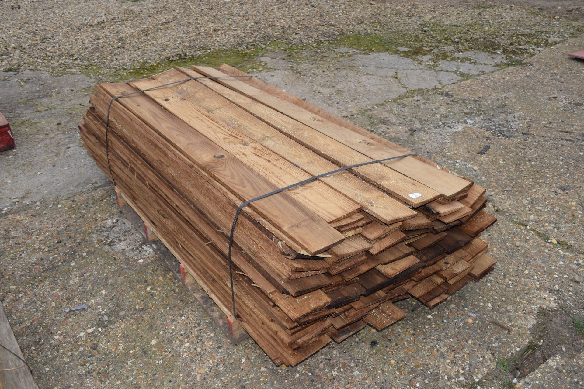 Pallet of feather-edge Timber