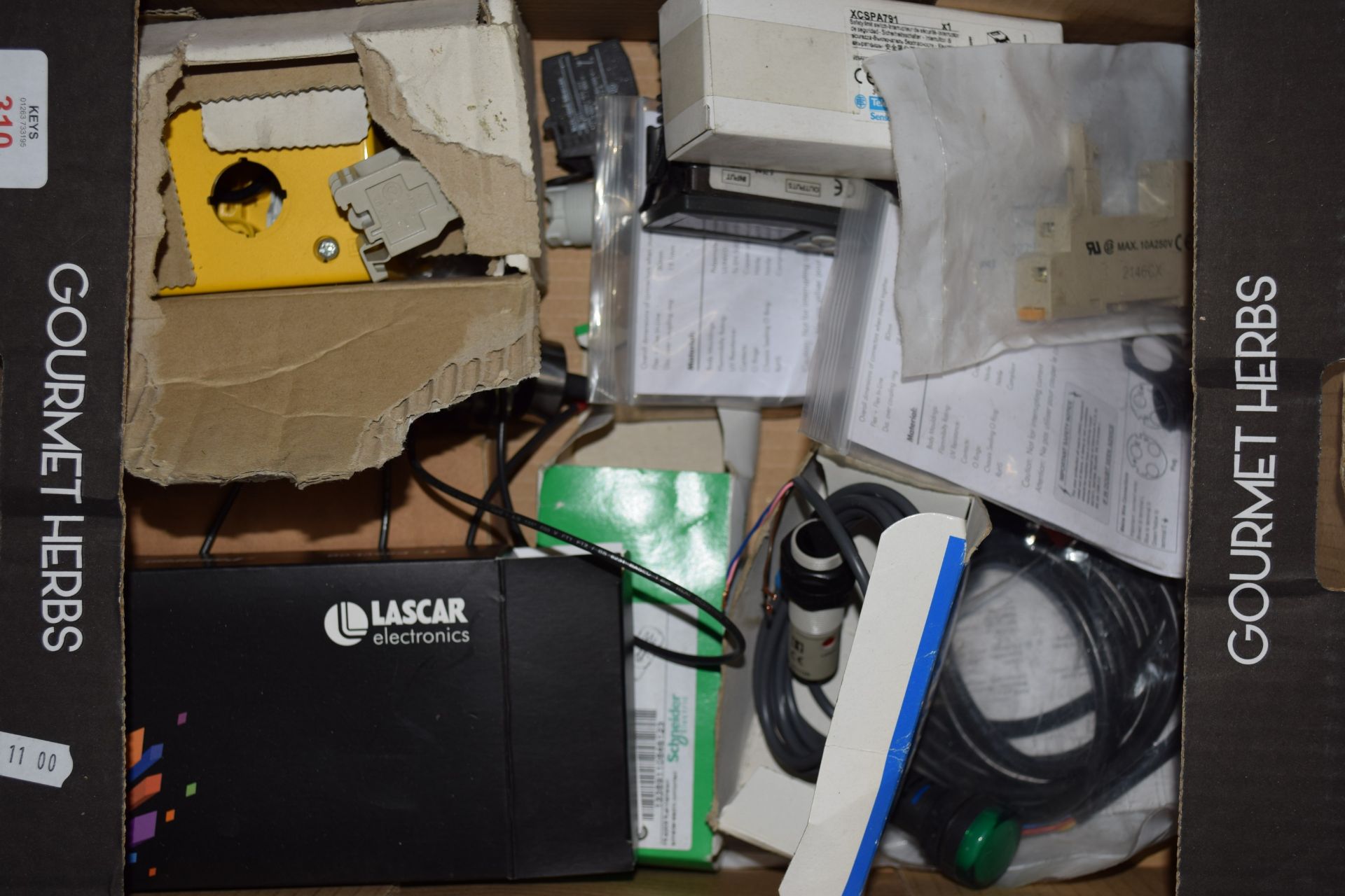 Box of mixed electrical components