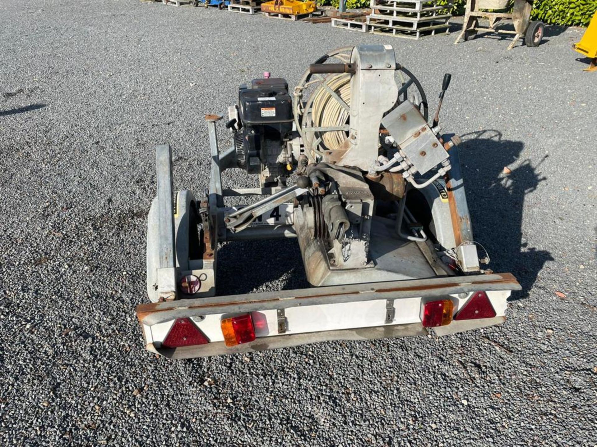 Cable drum puller w/hydraulic power pack - Image 2 of 5