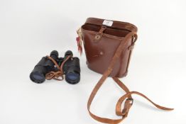 PAIR OF BINOCULARS IN LEATHER CASE